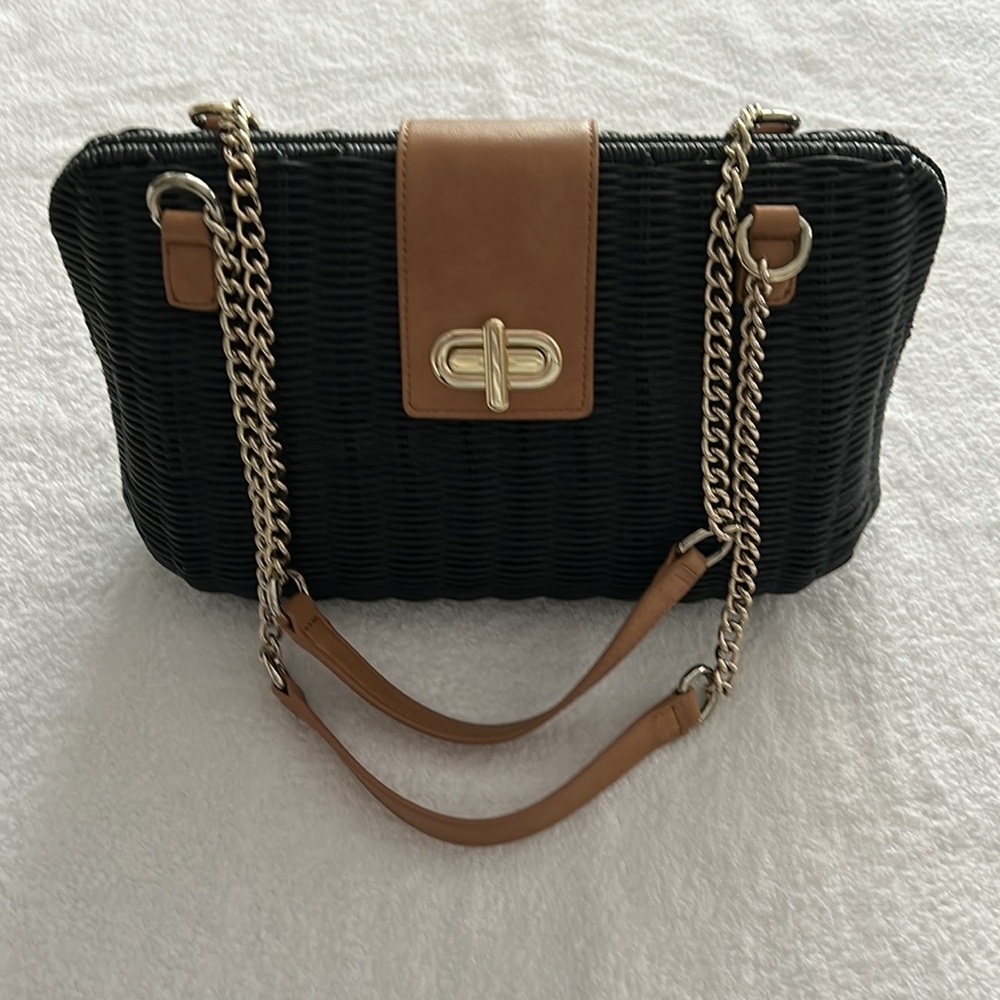 Talbots Black Rattan Bag - Picture 2 of 16